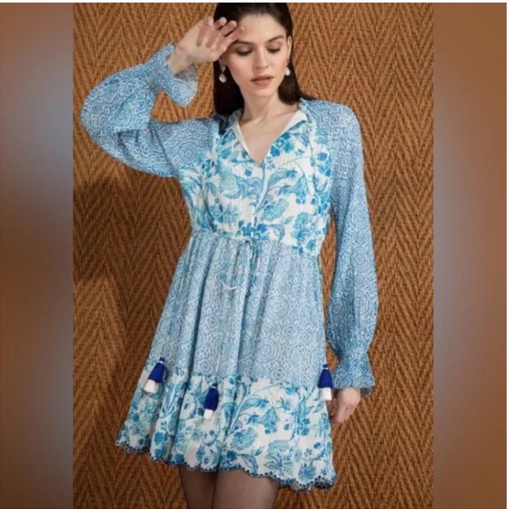 Hemant & Nandita NWT Kaiyo mini dress floral small